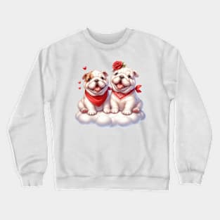 Valentine Bulldog Couple Crewneck Sweatshirt